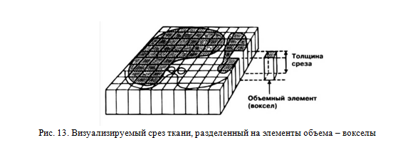 визуальный срез ткани