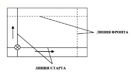 Примерная схема двумерной бумажной хроматографии