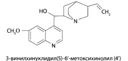 Основным веществом из группы производных хинолина, имеющим токсикологическое значение, является хинин